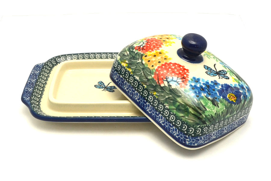 Polish Pottery Butter Dish Unikat Signature U4612 295U4612