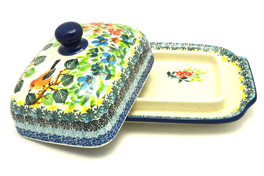 Polish Pottery Butter Dish - Unikat Signature - U5098 Image a