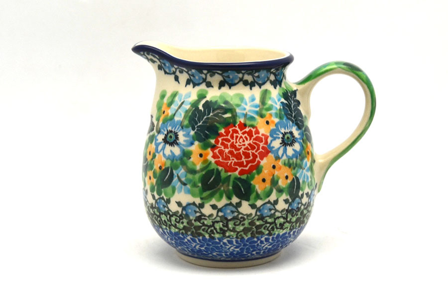 Polish Pottery Creamer - 10 oz. - Unikat Signature U3271 Image a