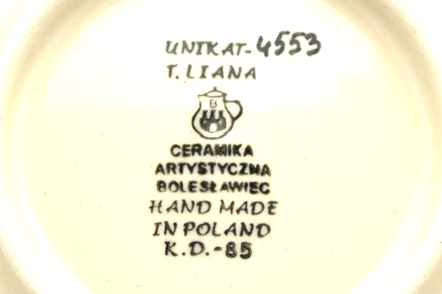 Polish Pottery Mug - 11 oz. Bubble - Unikat Signature U4553 Image a