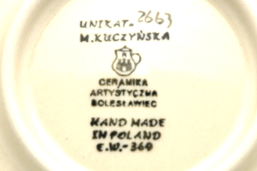 Polish Pottery Mug - 15 oz. Bubble - Unikat Signature U2663 Image a