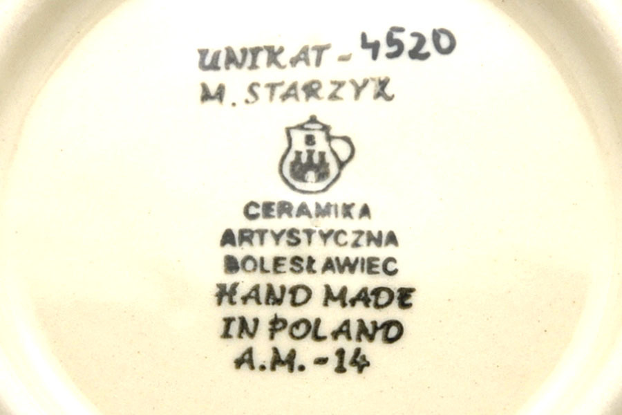 Polish Pottery Mug - 16 oz. Bistro - Unikat Signature U4520 Image a