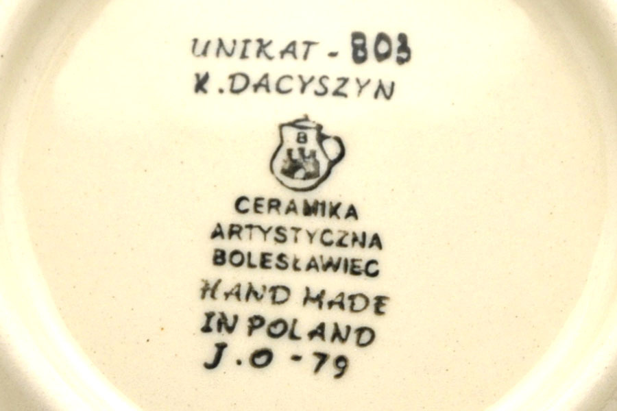 Polish Pottery Mug - 16 oz. Bistro - Unikat Signature U803 Image a