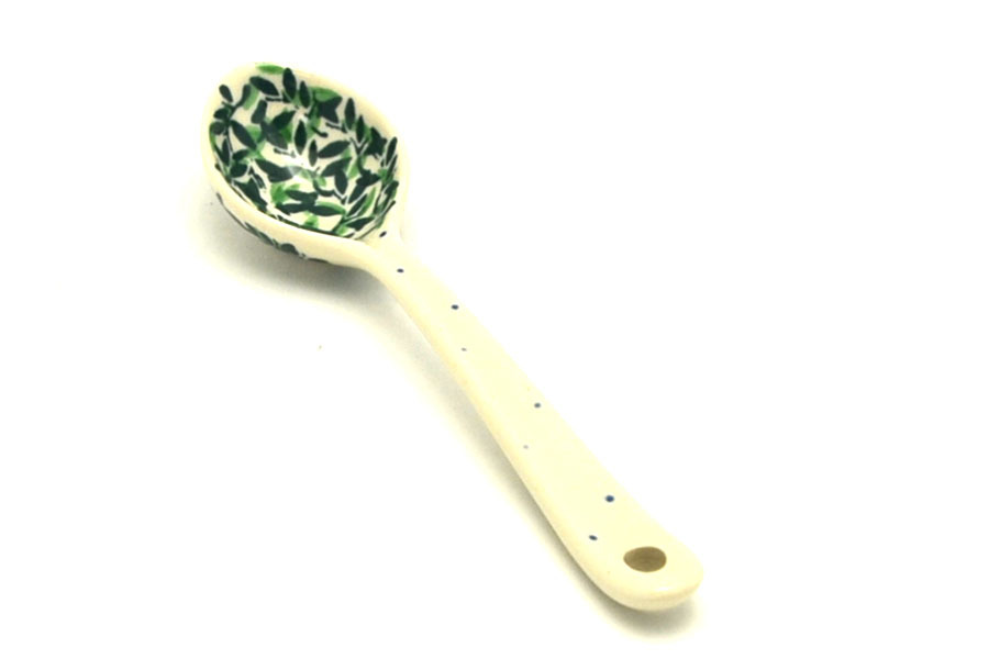Polish Pottery Spoon - Medium - Dark Horse Image a