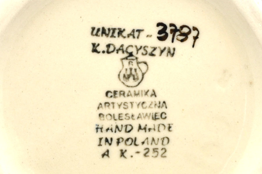 Polish Pottery Spoon Rest - Unikat Signature - U3787 Image a