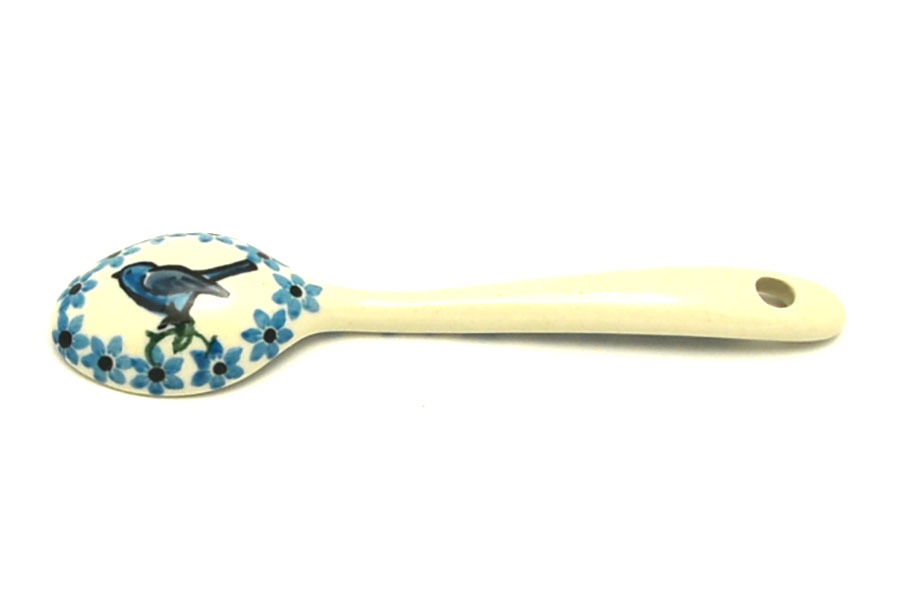 Polish Pottery Spoon - Small - Song Bird Image a
