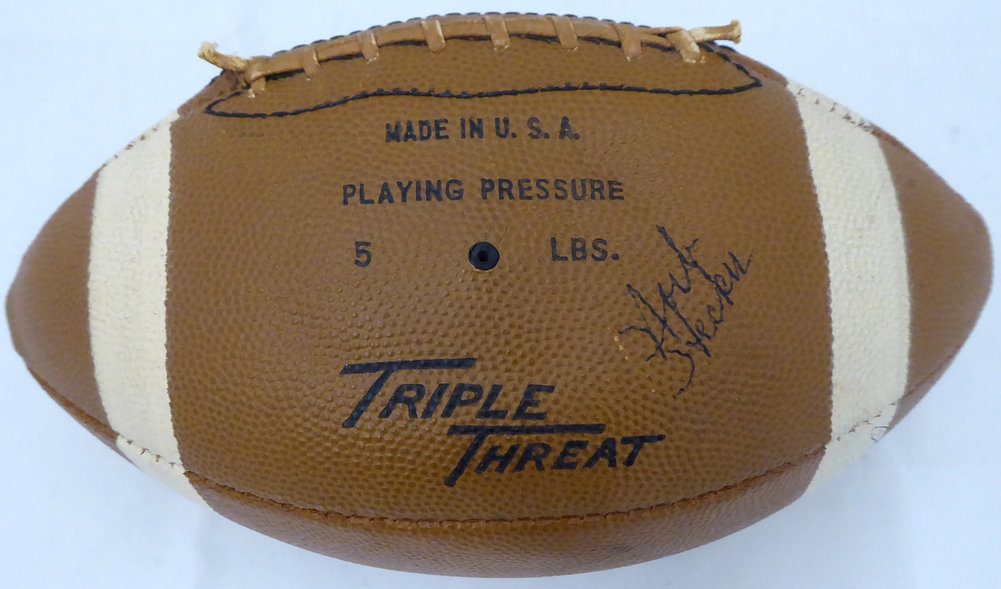 Johnny (Blood) Mcnally Autographed Signed 1962 NFL Champions Green Bay Packers Team Football With 39 Total Signatures Including Johnny Blood Mcnally, Vince Lombardi & Bart Starr Beckett Beckett Image a
