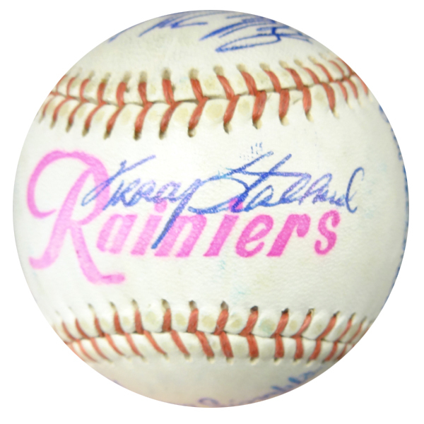 1962 Seattle Rainiers Team Signed Autographed Baseball With 21 Signatures Including Johnny Pesky #102570 Image a