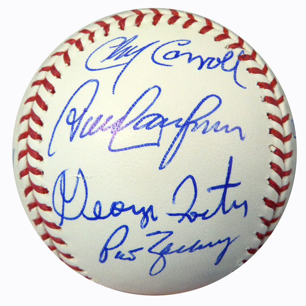 1976 Cincinnati Reds Autographed Signed Official MLB Baseball With 17