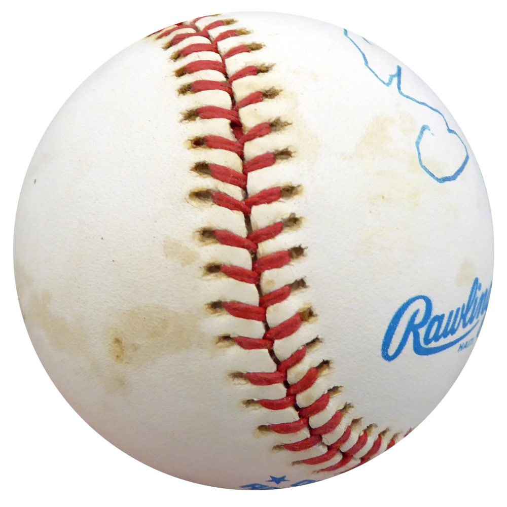 A.B. Ab "Happy" Chandler Autographed Official Al Baseball Commissioner Beckett Beckett Image a