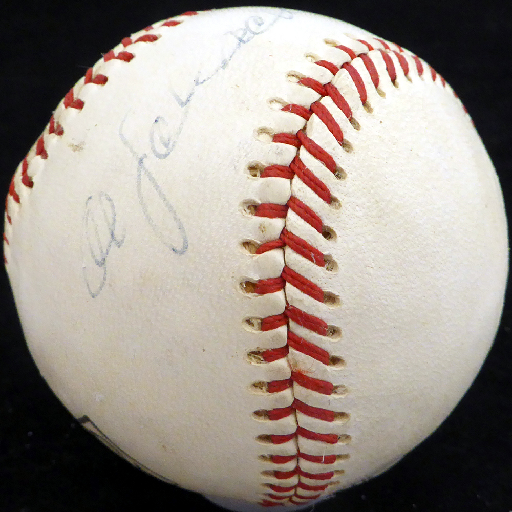 Al Schacht Autographed Official League Baseball Clown Prince Of Baseball Beckett Beckett Image a