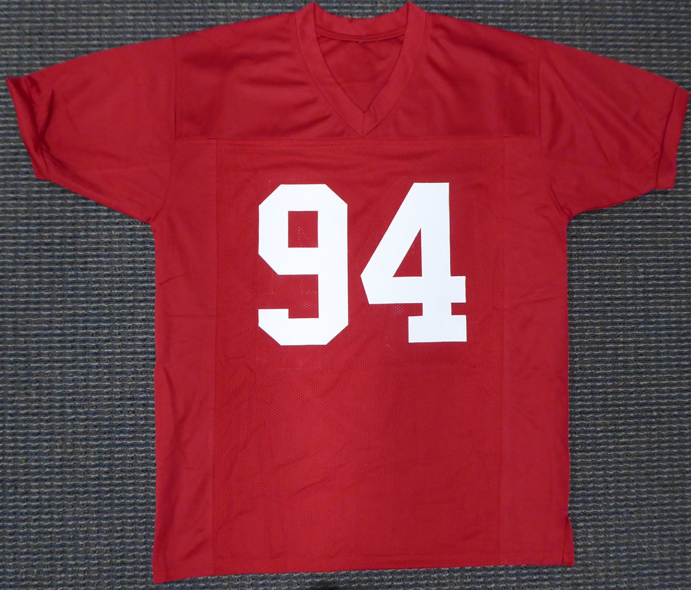 Alabama Crimson Tide Daron Payne Autographed Red Jersey Beckett Beckett Image a