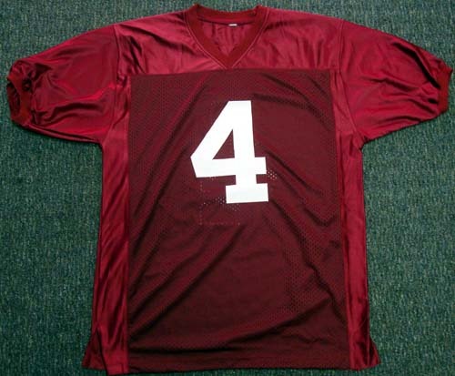 Alabama Crimson Tide Mark Barron Autographed Red Jersey PSA/DNA Image a