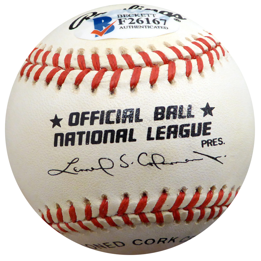 Alan Benes Autographed Signed Official NL Baseball St. Louis Cardinals