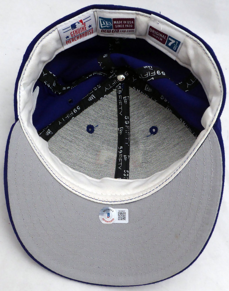 Alex Rodriguez Autographed New Era Hat Texas Rangers Beckett Beckett Qr #Bh26837 Image a