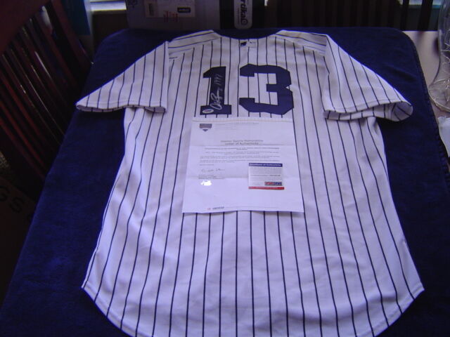 Alex Rodriguez Autographed Signed New York Yankees Game Used 1997 Rbi Bonds Jersey Steiner Image a