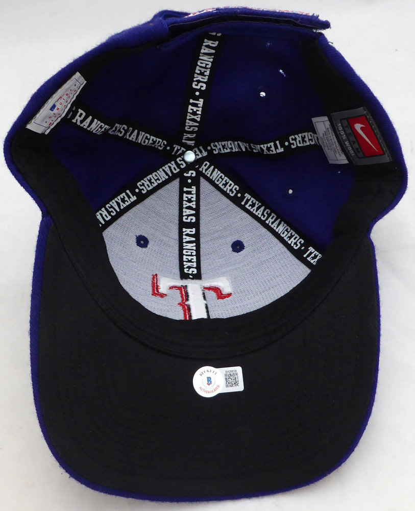 Alex Rodriguez Autographed Nike Hat Texas Rangers Beckett Beckett Qr #Bh26838 Image a