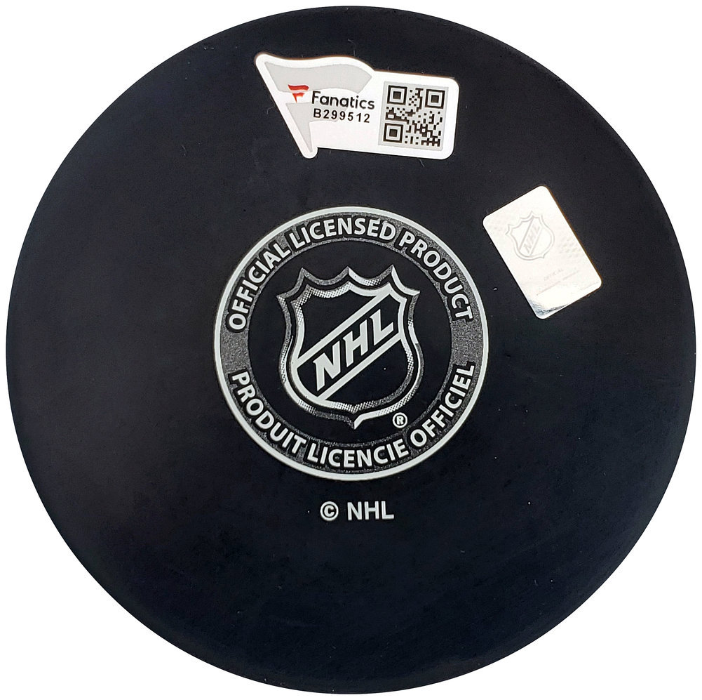 Alexander Wennberg Autographed Official Seattle Kraken Logo Hockey Puck Fanatics Holo #200858 Image a