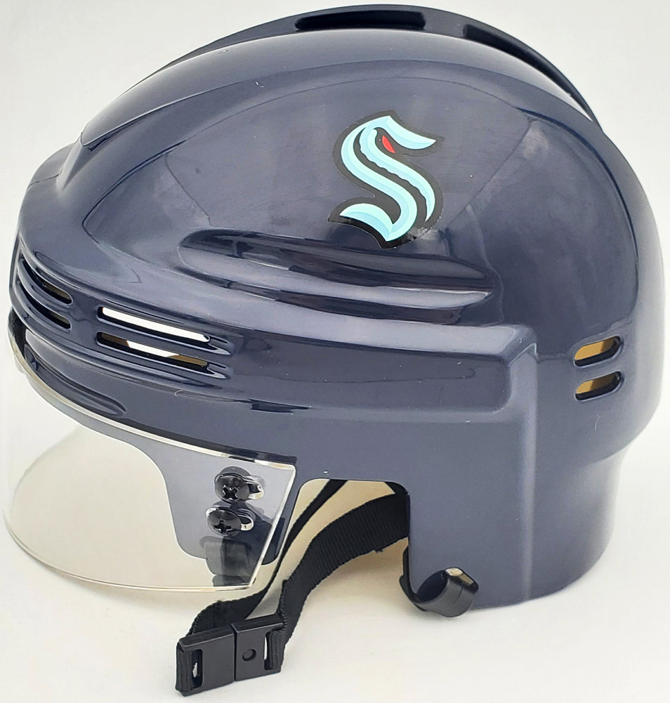Alexander Wennberg Autographed Seattle Kraken Blue Mini Helmet Fanatics Holo #200302 Image a