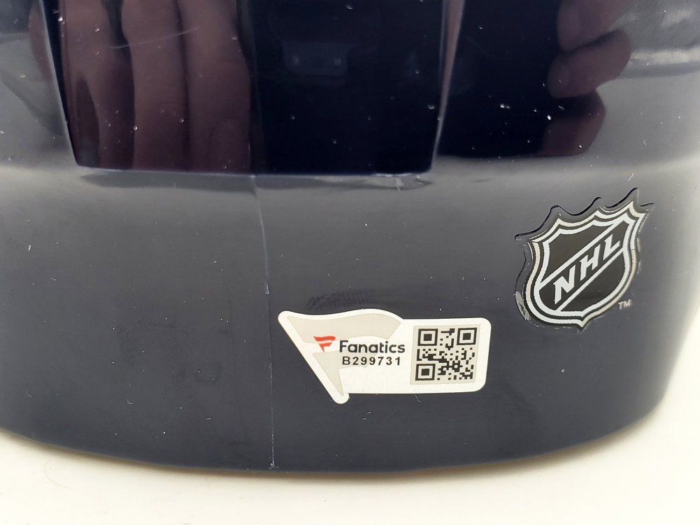 Alexander Wennberg Autographed Seattle Kraken Blue Mini Helmet Fanatics Holo #200302 Image a