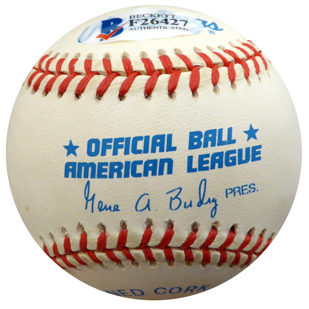 Allie Clark Autographed Official Al Baseball New York Yankees Beckett Beckett Image a