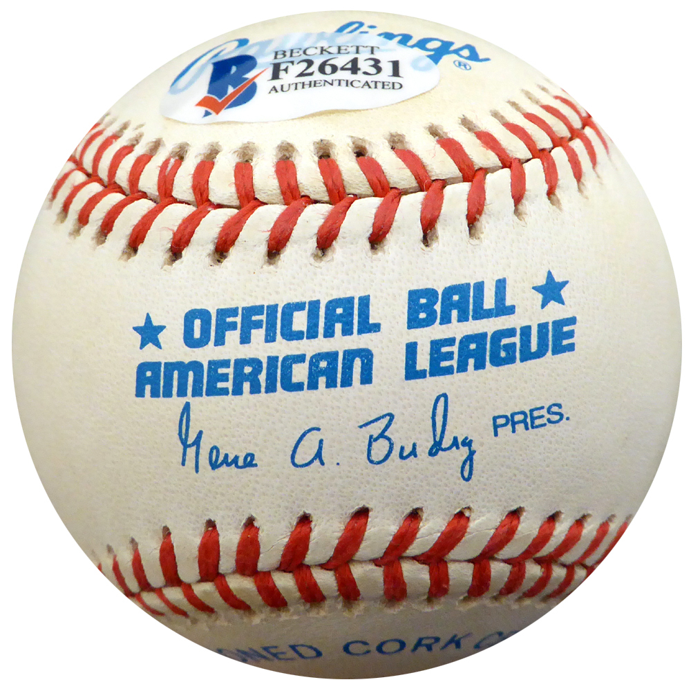 Allie Clark Autographed Official Al Baseball New York Yankees Beckett Beckett Image a