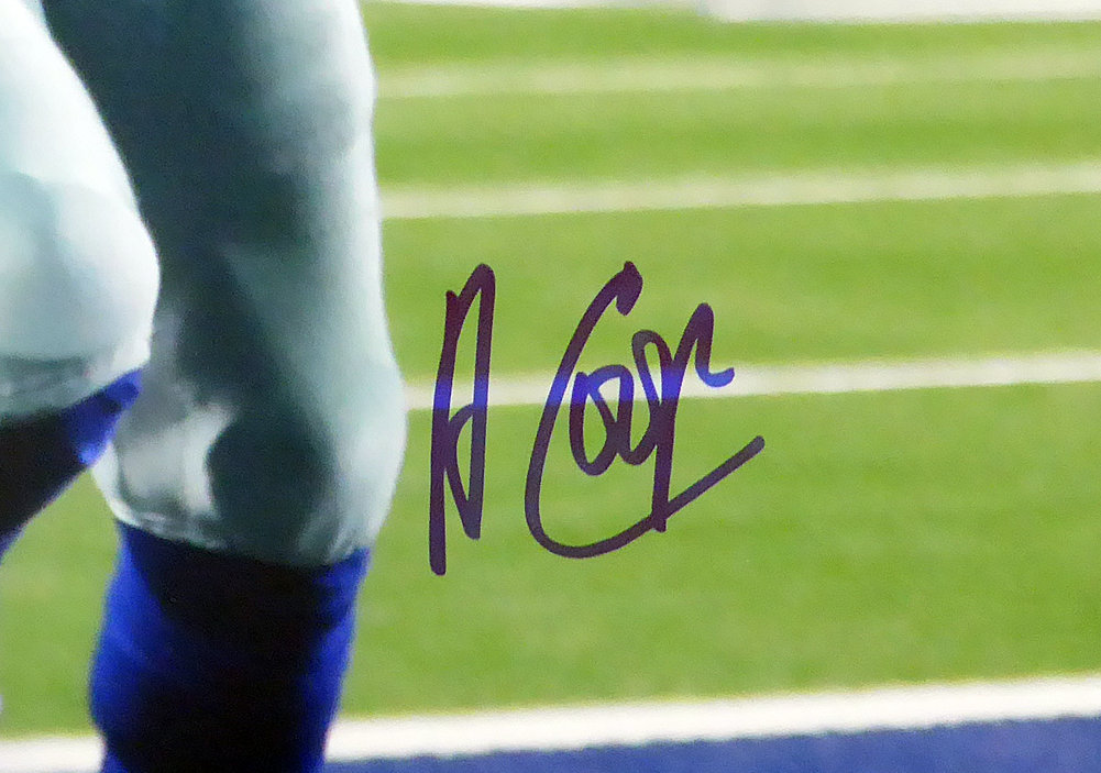 Amari Cooper Autographed 16X20 Photo Dallas Cowboys JSA Image a