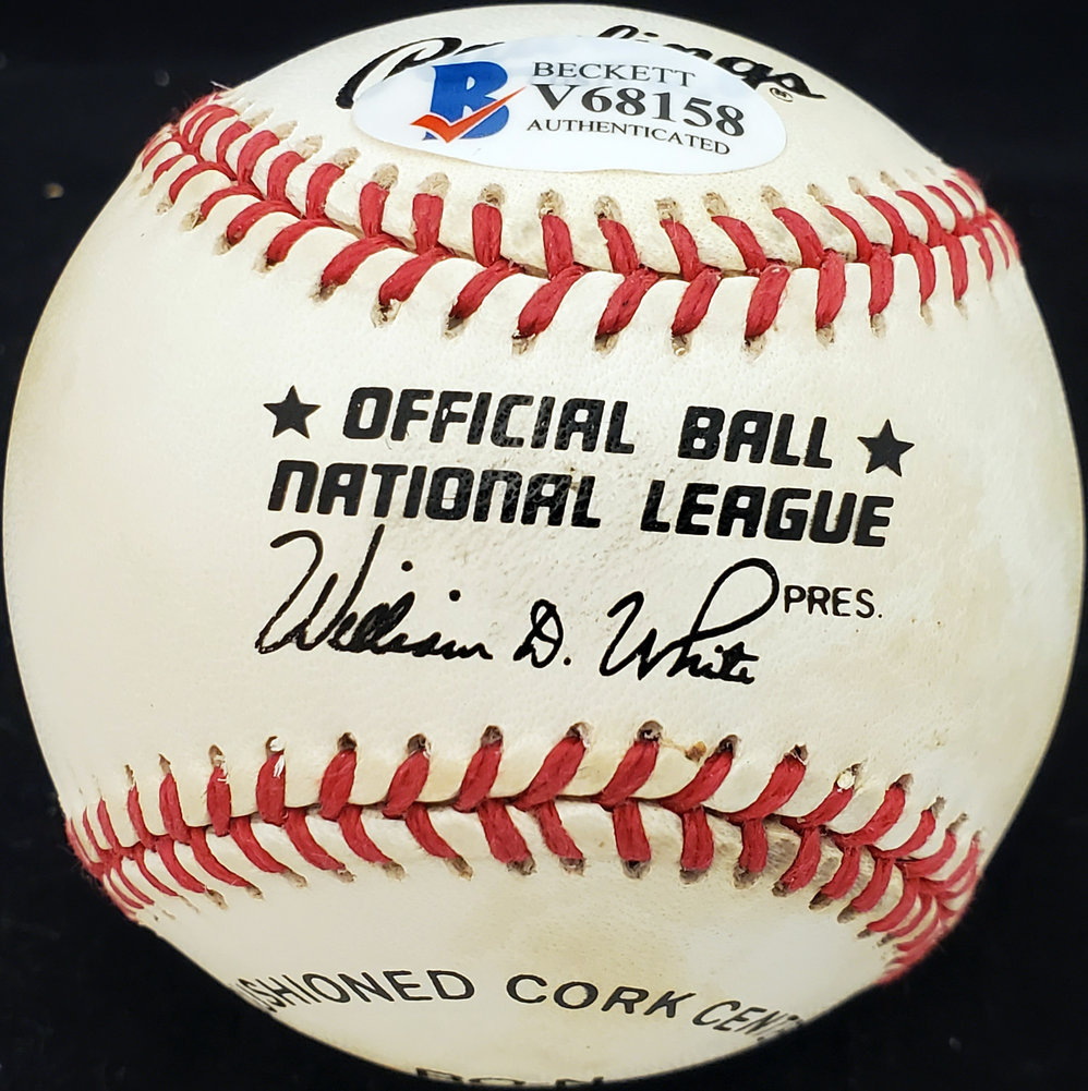 Andy Seminick Autographed Official Nl Baseball Philadelphia Phillies Beckett Beckett Image a