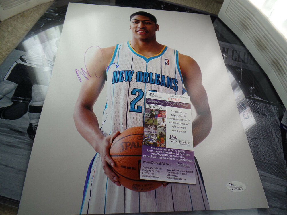 Anthony Davis Autographed Signed Jsa Coa Autograph James Spence Auto Uk 1 Pick No Pelicans