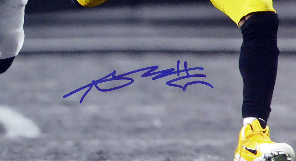 Antonio Brown Autographed 16X20 Photo Pittsburgh Steelers Beckett Beckett Image a