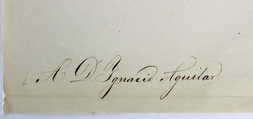 Antonio L Pez De Santa Anna Autographed Signed Authentic 8.75X12.5 1853 Document Beckett Image a