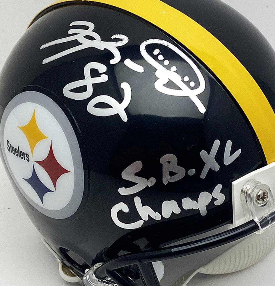 Antwaan Randle El Autographed Signed Pittsburgh Steelers Mini Helmet with S.B. XL Champs Inscription - JSA Authentic Image a