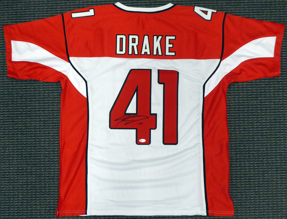 Kenyan Drake Autographed Signed Arizona Cardinals White Jersey Beckett Beckett Image a