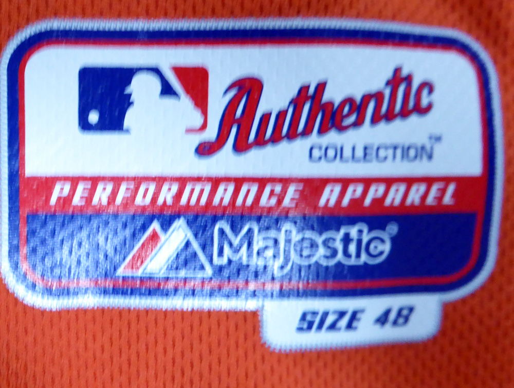 Houston Astros Carlos Correa Autographed Authentic Majestic Orange Jersey  Size 48 2015 Postseason Patch MLB Holo