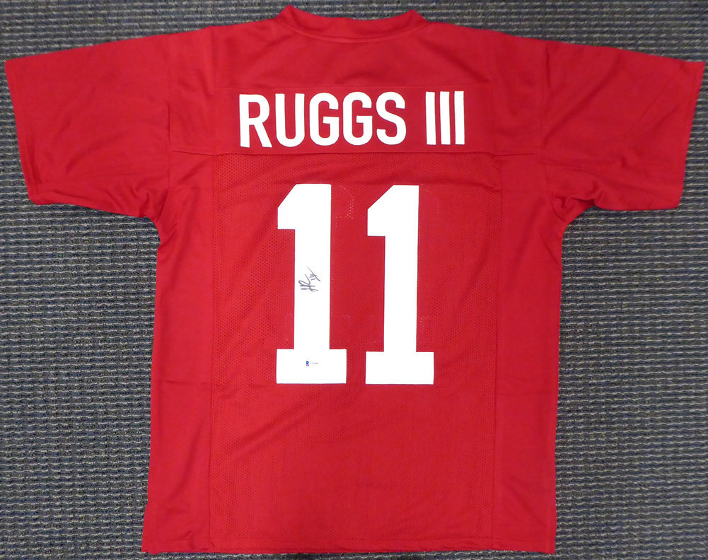 Henry Ruggs Autographed Signed Alabama Crimson Tide Iii Red Jersey