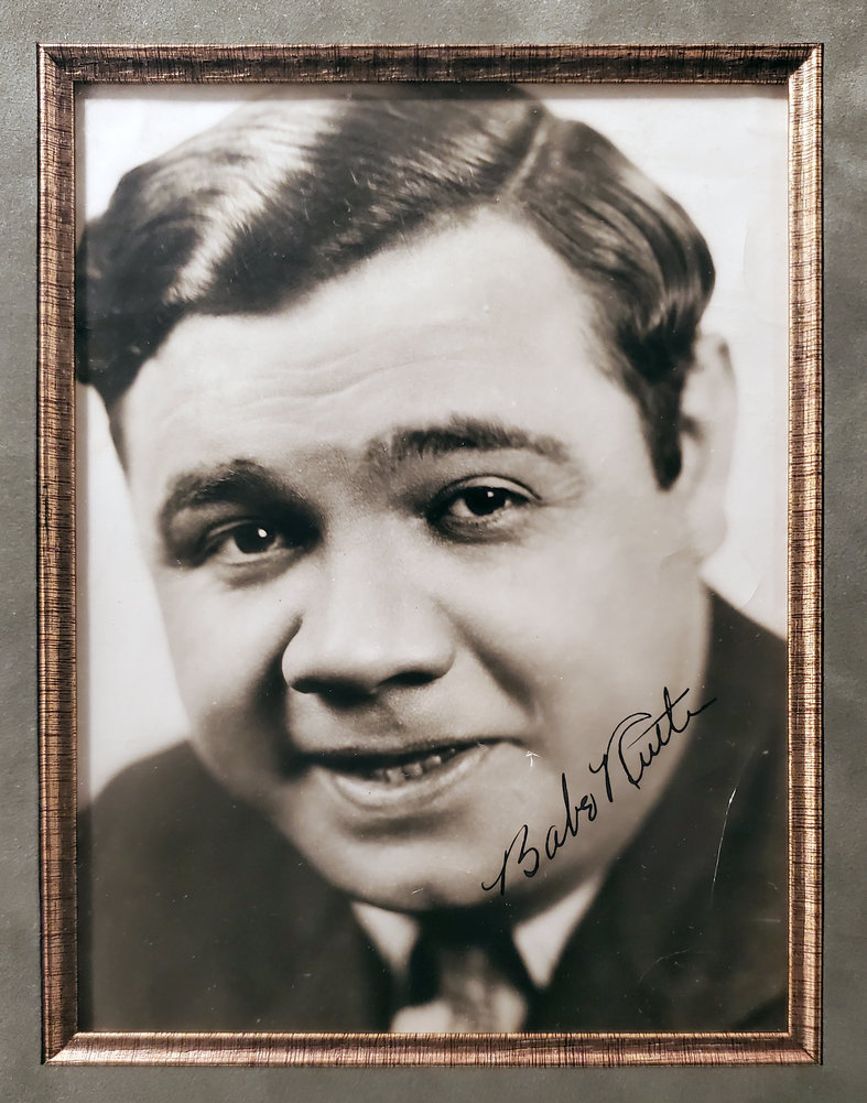 Babe Ruth Autographed Signed Framed 6X8 Photo New York Yankees Auto Grade 9 PSA/DNA Image a