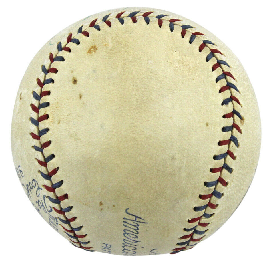 Babe Ruth Autographed Signed Yankees Authentic 1931-34 Harridge Oal Baseball PSA & JSA Image a
