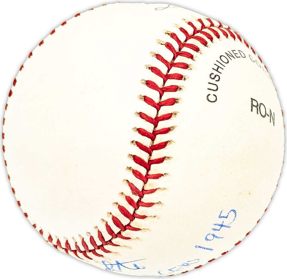 Barney White Autographed Signed Official Nl Baseball Brooklyn Dodgers "1945" Beckett Beckett Qr #Bm25580 Image a