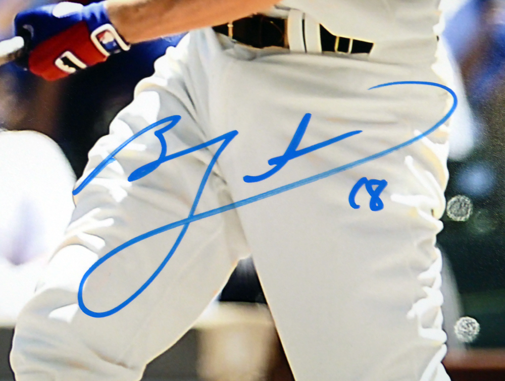 Ben Zobrist Autographed 16X20 Photo Chicago Cubs Beckett Beckett Image a