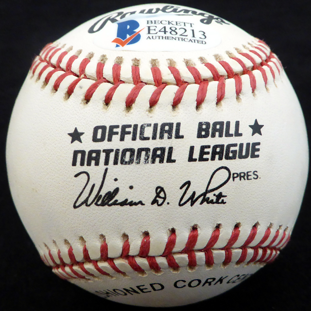 Michael Harris Braves Auto Signed Engraved Bat Blonde Beckett Holo