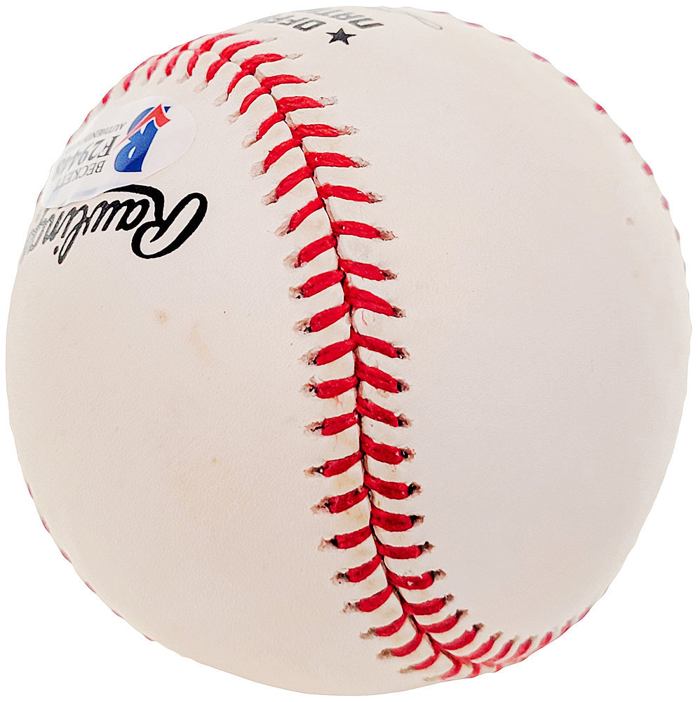 Billy Loes Autographed Official Nl Baseball Brooklyn Dodgers Beckett Beckett Image a