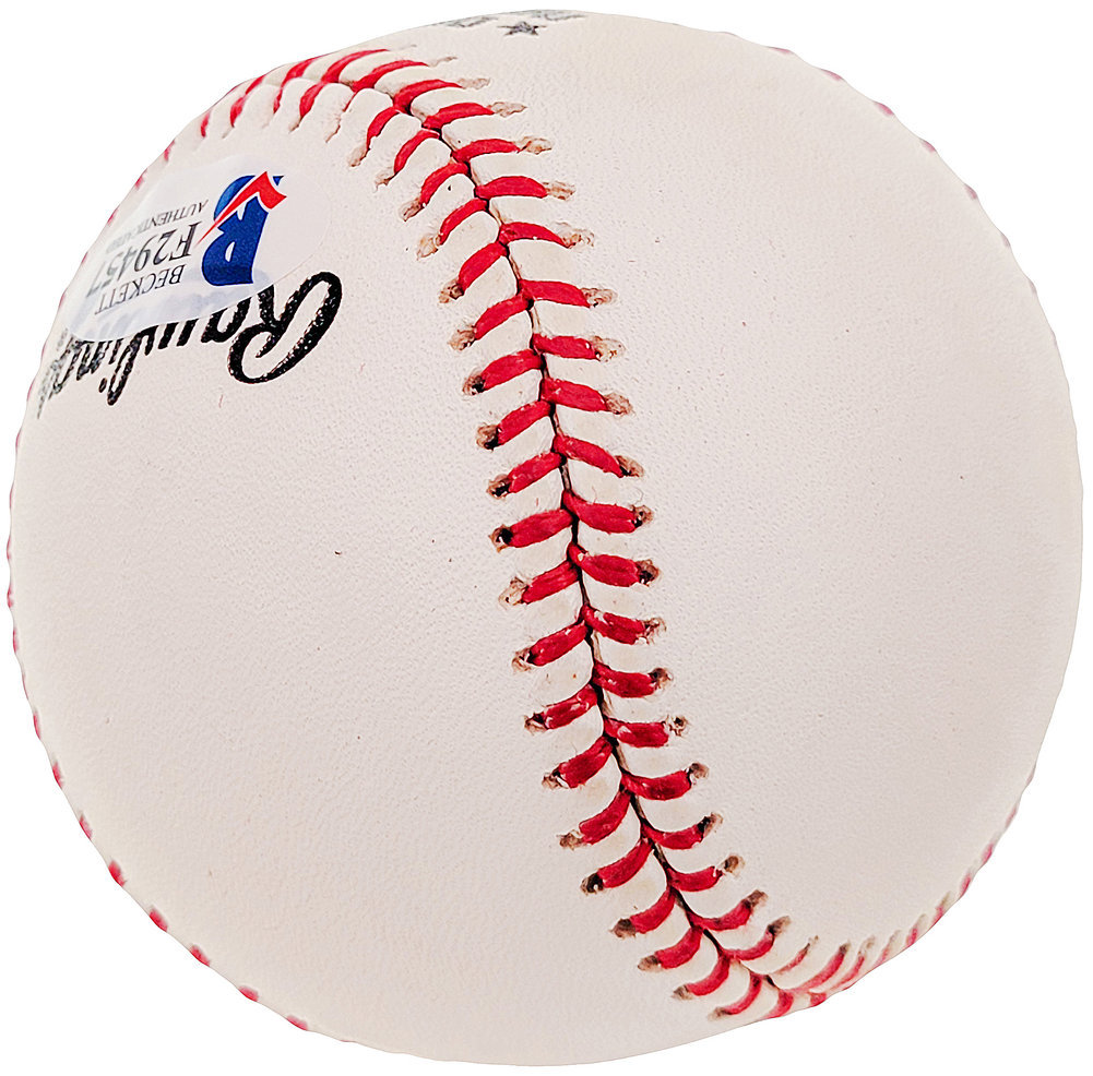 Billy Loes Autographed Official Nl Baseball Brooklyn Dodgers Beckett Beckett Image a
