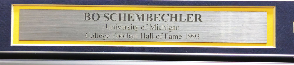 Bo Schembechler Autographed Framed 8X10 Photo Michigan Wolverines Beckett Beckett Qr #Bl93977 Image a