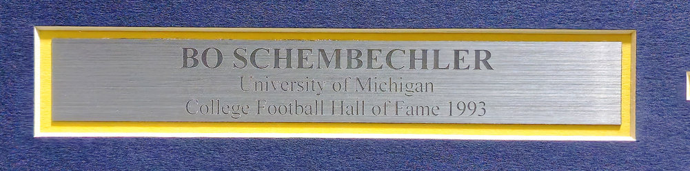 Bo Schembechler Autographed Framed 8X10 Photo Michigan Wolverines Beckett Beckett Qr #Bm04044 Image a