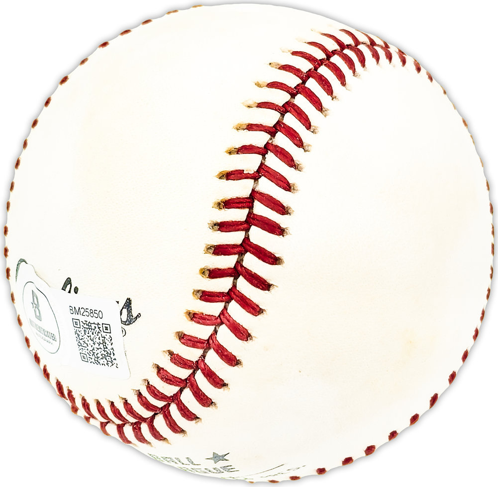 Bob Buhl Autographed Official Nl Baseball Milwaukee Braves Beckett Beckett Qr #Bm25850 Image a