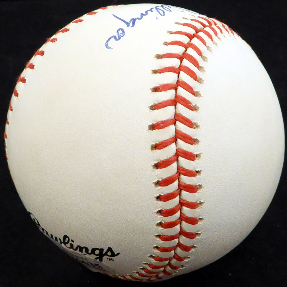 Bob Dillinger Autographed Official Nl Baseball St. Louis Browns Beckett Beckett Image a