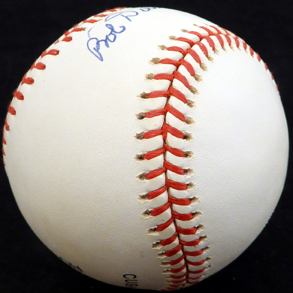 Bob Dillinger Autographed Official Nl Baseball St. Louis Browns Beckett Beckett Image a