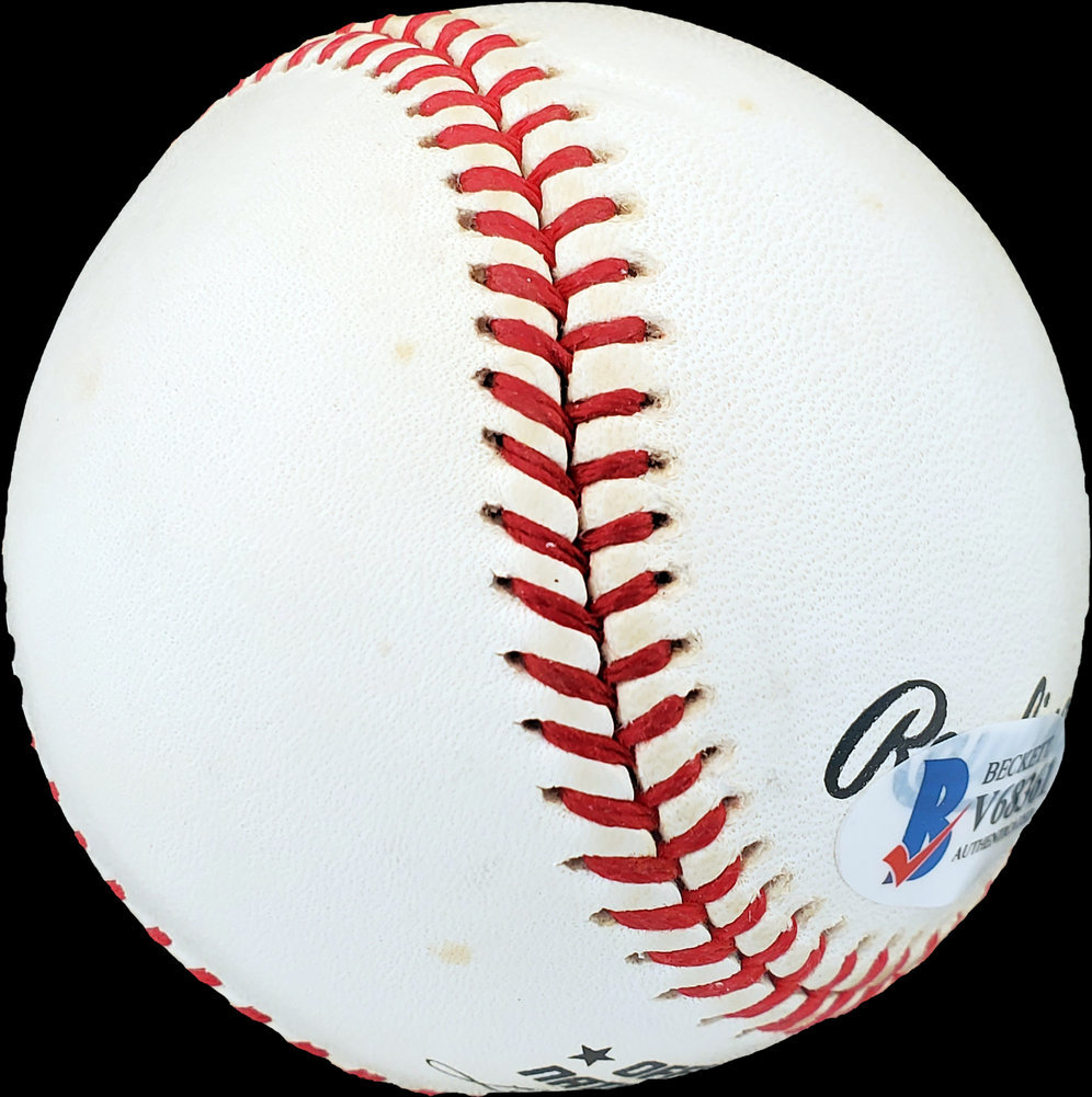 Bob Miller & Ted Kazanski Autographed Official Nl Baseball Philadelphia Phillies Beckett Beckett Image a
