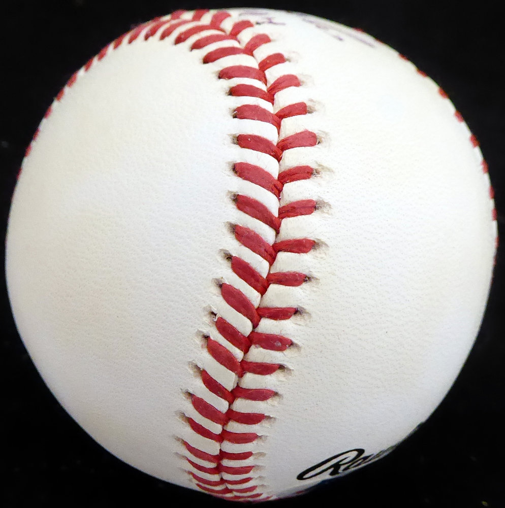 Bob Rush Autographed Official Nl Baseball Chicago Cubs, Milwaukee Braves Beckett Beckett Image a