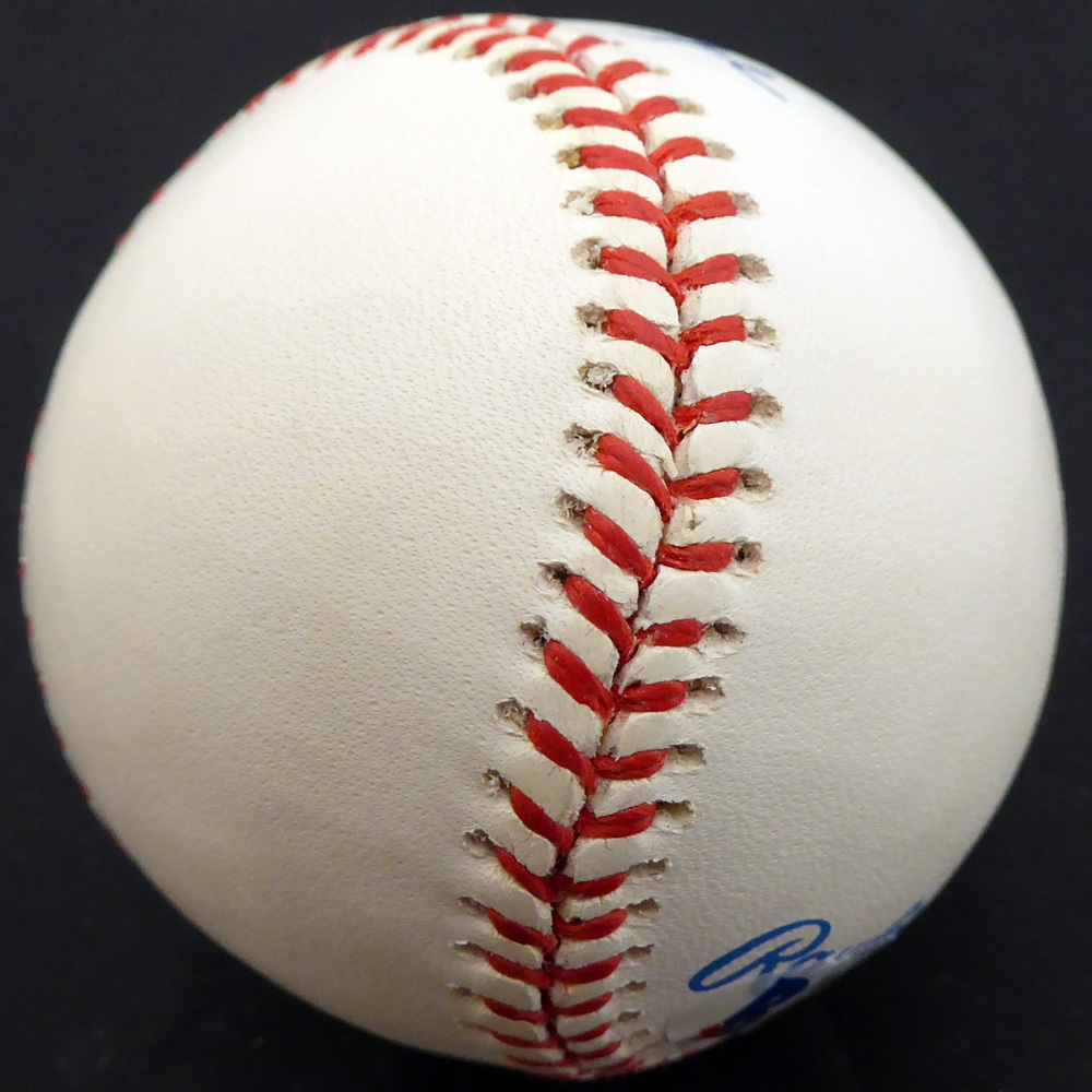 Bob Savage Autographed Official Al Baseball Philadelphia A's Beckett Beckett Image a